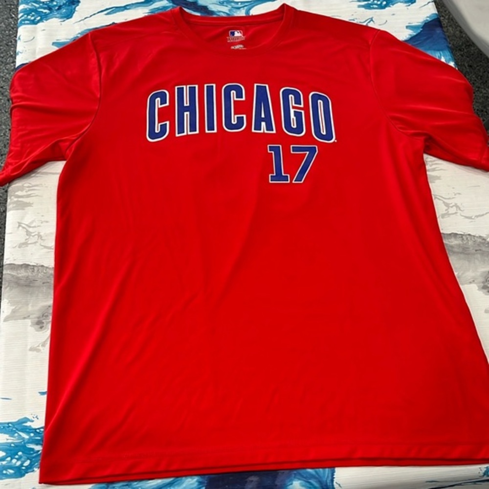Cubs Chicago Genuine merchandise baseball Cubs Bryant‎ 17 red shirt XL mens